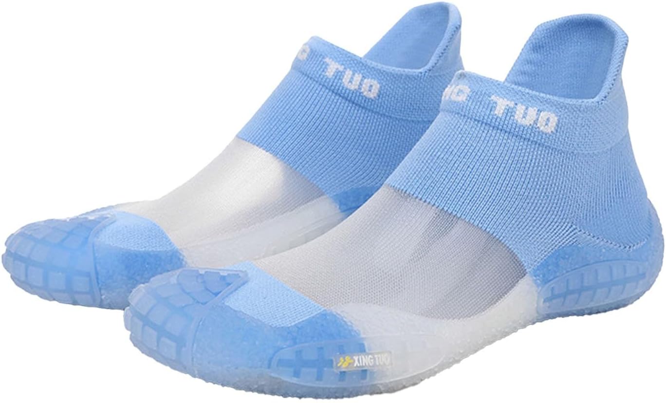 

Водные туфли для мужчин и женщин, пляжные и для плавания, дышащие, легкие, средней высоты, кроссовки для ходьбы, быстросохнущие акваноски для серфинга, бассейна и йоги Generic, синий