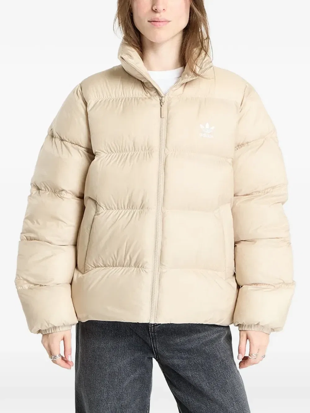 Куртка Adicolor adidas, бежевый