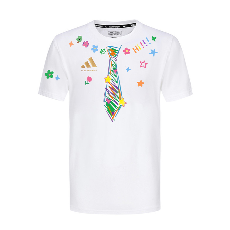 

Спортивная футболка с коротким рукавом, хлопковая унисекс Adidas, белый