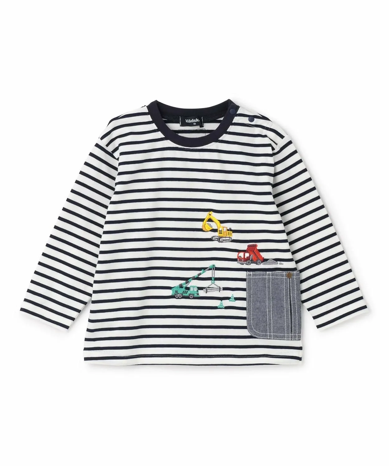 Футболка с длинным рукавом Pocket Working Car Border Kladskap, Navy blue