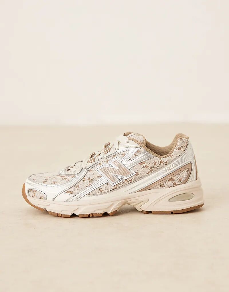 Кроссовки New Balance 740 на шнурках бежевого цвета — эксклюзивно на ASOS — фото 3