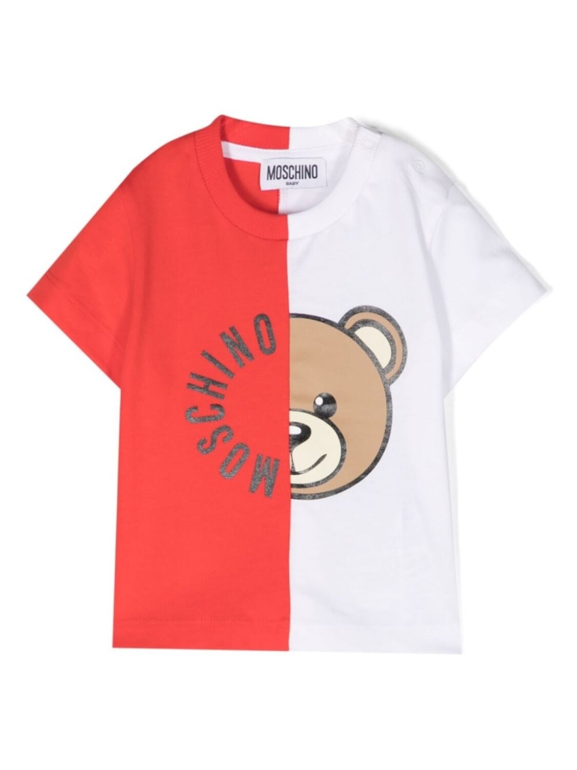 

Moschino Kids футболка Teddy Bear с логотипом, красный