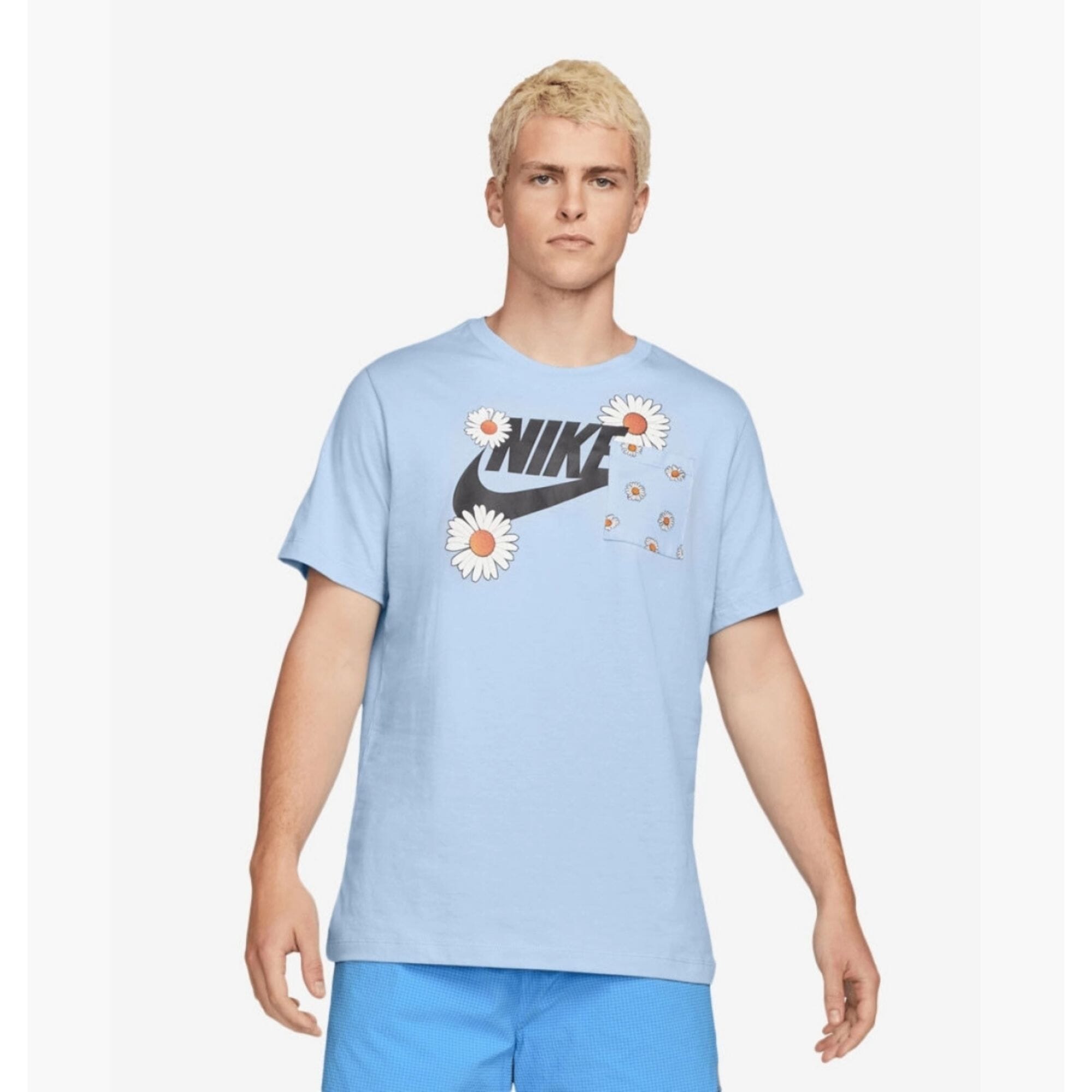 

Футболка Nike NSW Sports 4 светло-голубая DM6429-548 мужская