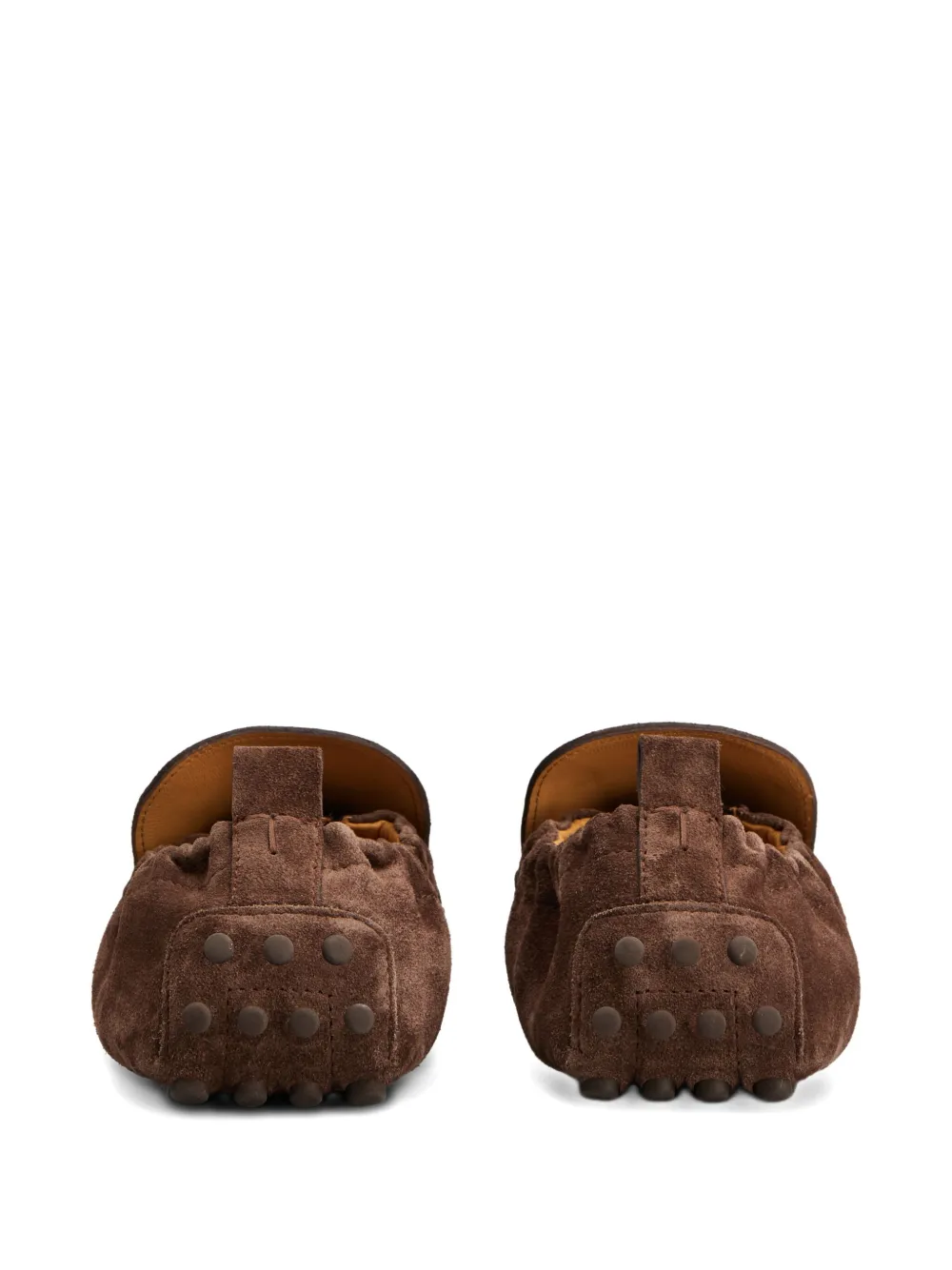Лоферы из зернистой кожи TOD'S, коричневый — фото 3
