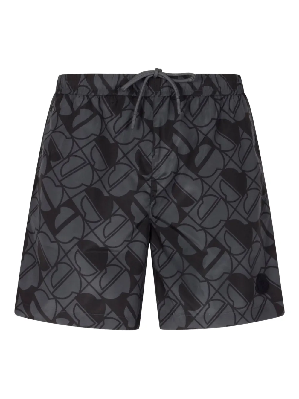 

Плавки-шорты с монограммой MONCLER, черный