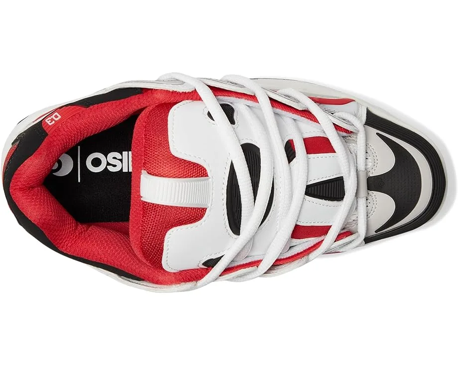 Кроссовки Osiris D3 2001, Red/White/GreySee Less — фото 2