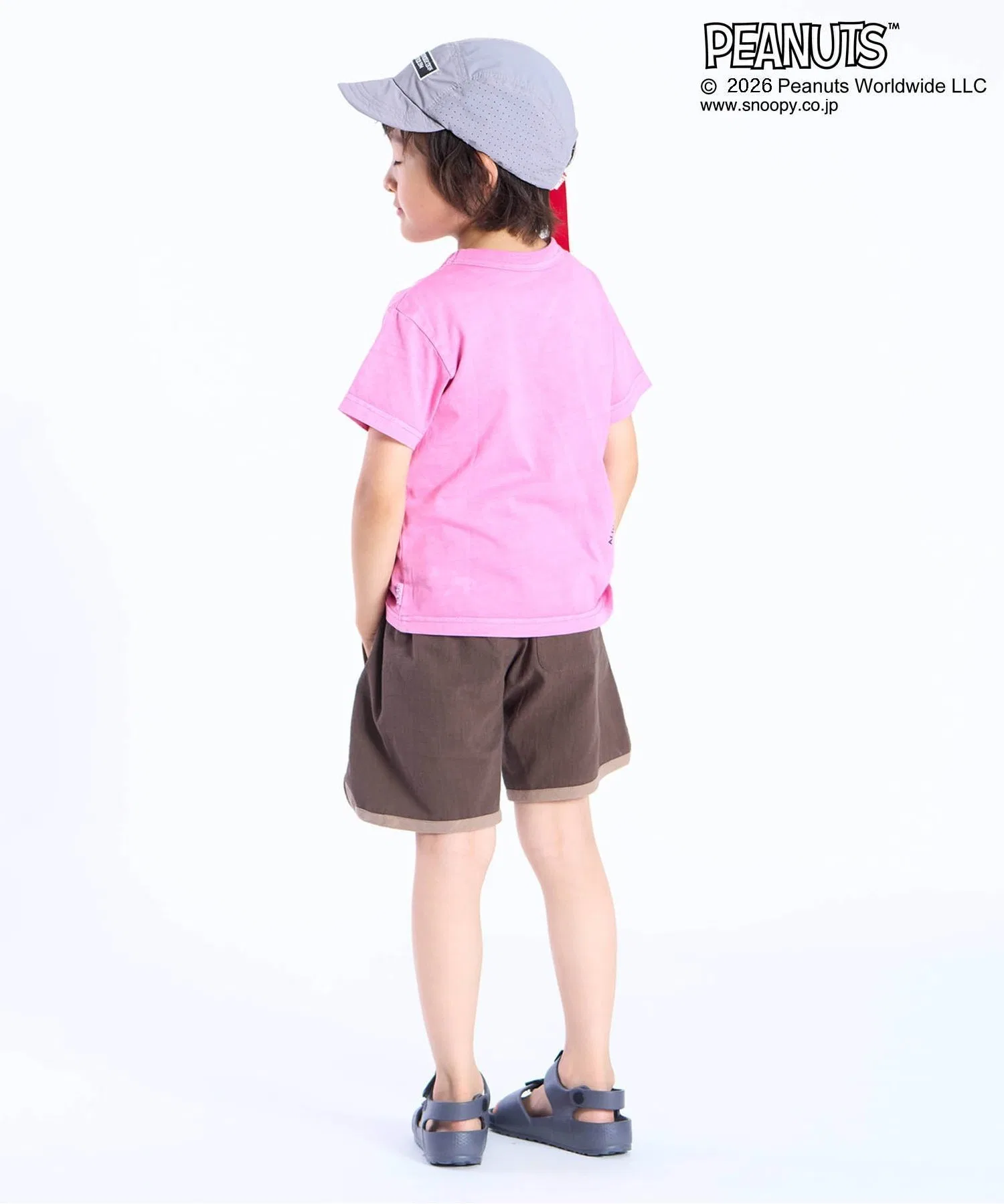 Детские шорты с кантом F.O.KIDS хлопковые серые — фото 3