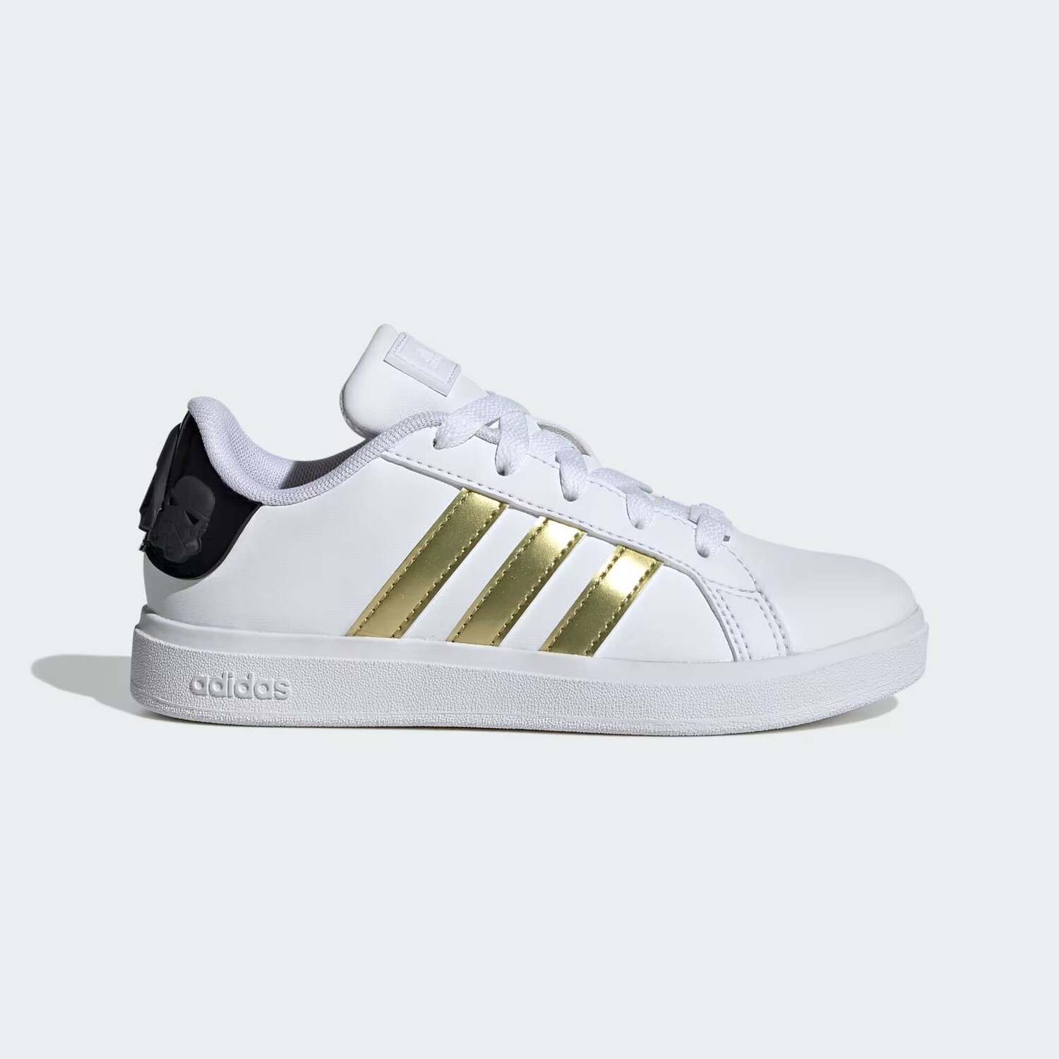 

Кроссовки Star Wars Grand Court 2.0 для детей Adidas, цвет Cloud White/Gold Metallic/Core Black