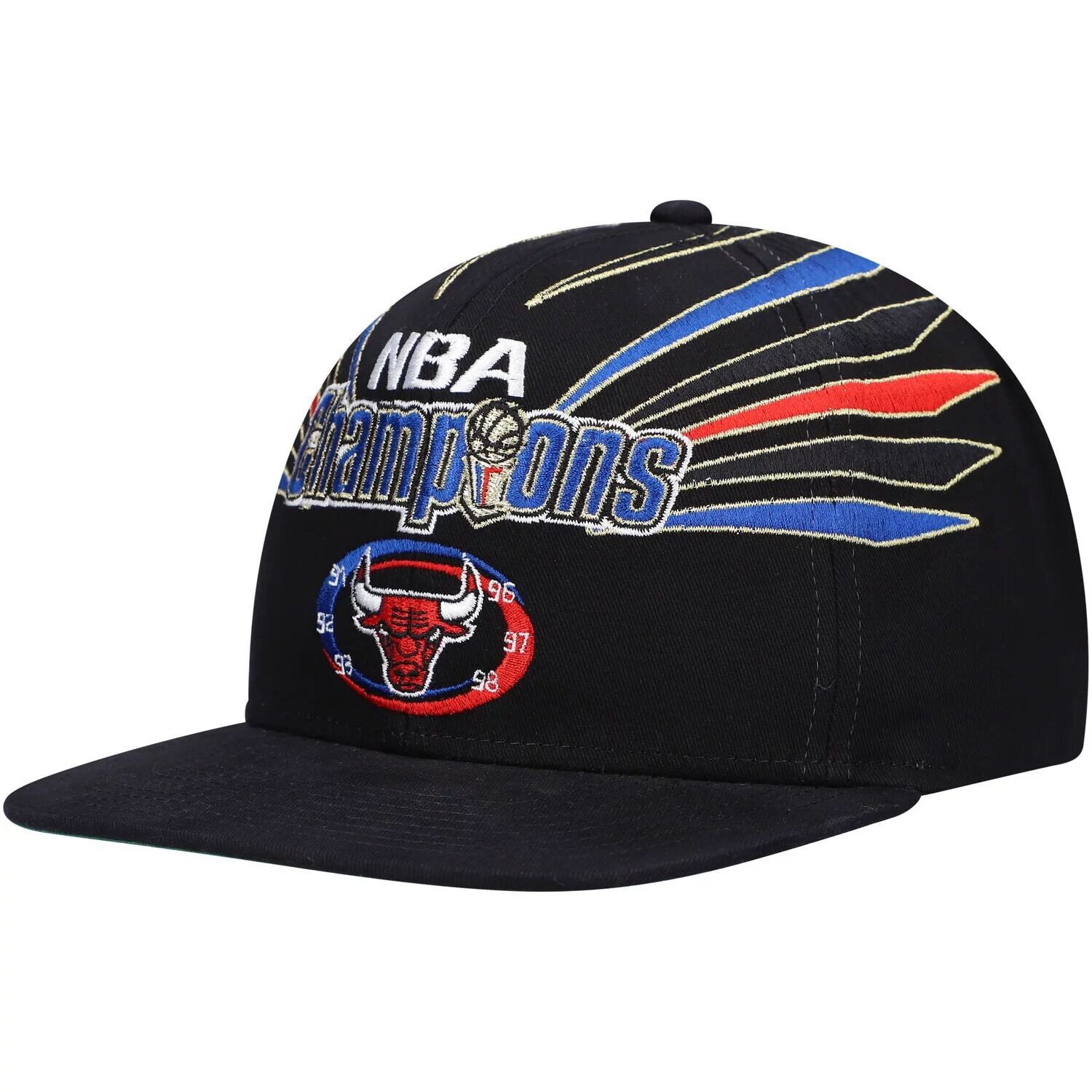 

Мужская черная кепка Mitchell & Ness Chicago Bulls Hardwood Classics 1998 NBA Champions Snapback