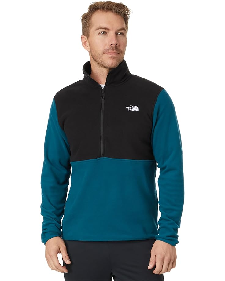 

Толстовка The North Face Glacier Fleece 1/2 Zip, цвет Midnight Petrol/TNF Black