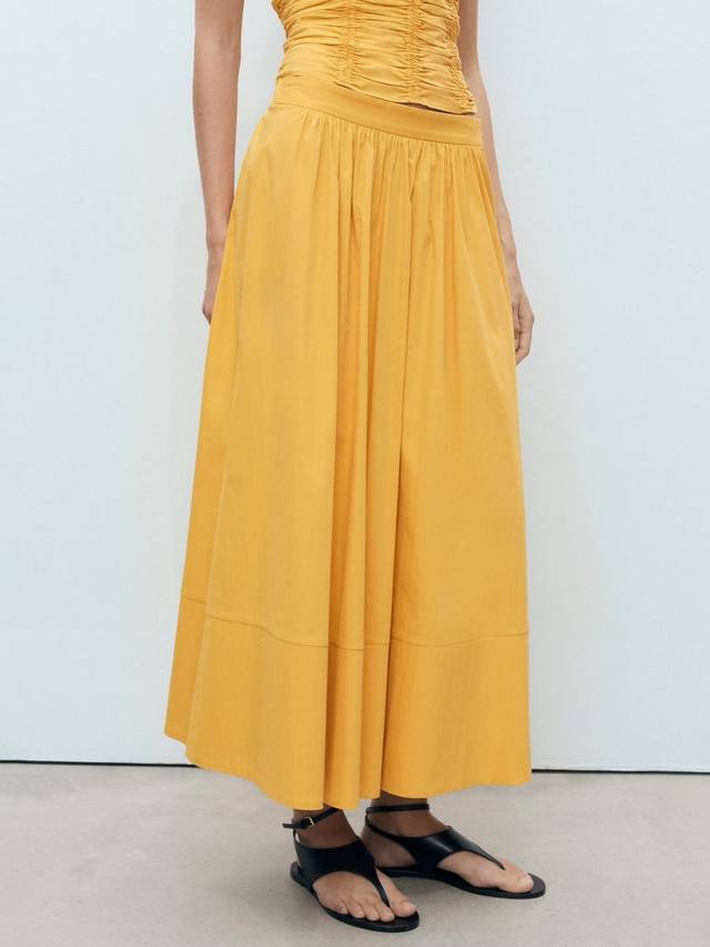 

Солнечная юбка Mango, Medium Yellow