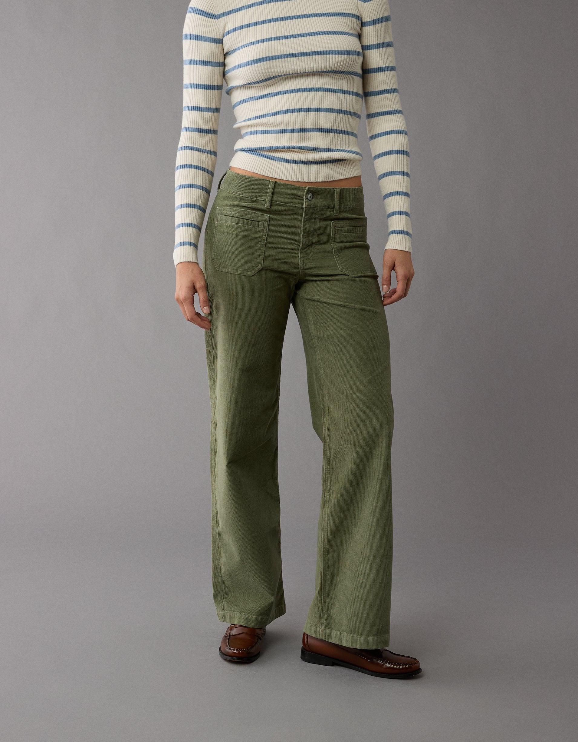 

Брюки женские American Eagle Outfitters, оливковый