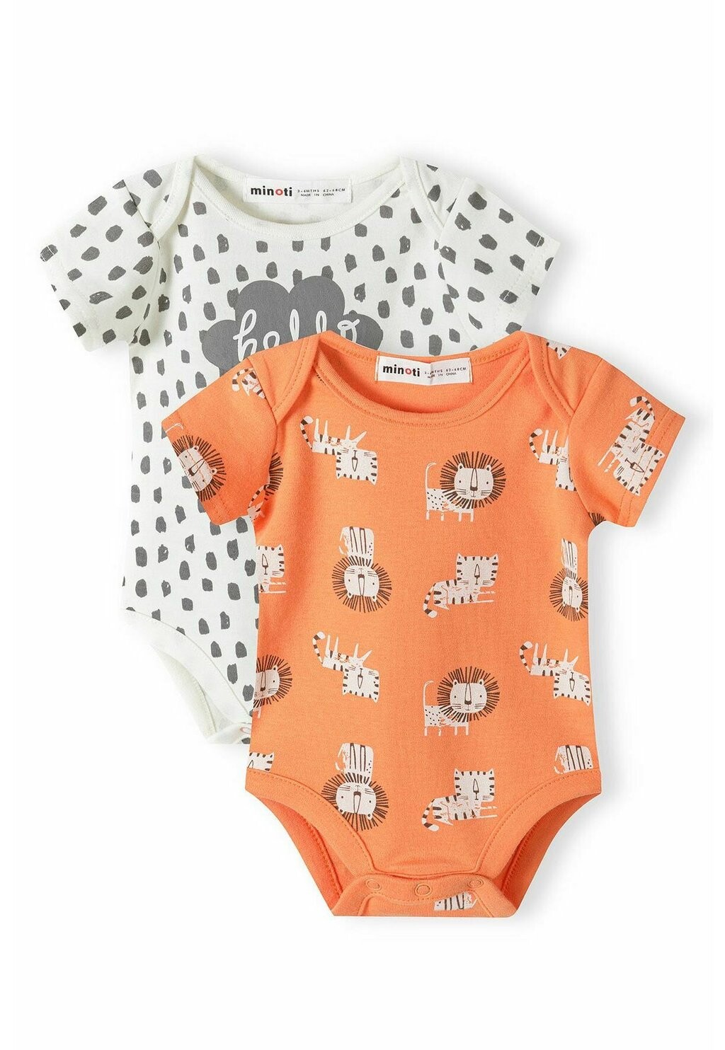 

Боди 2 PACK MINOTI, цвет white orange