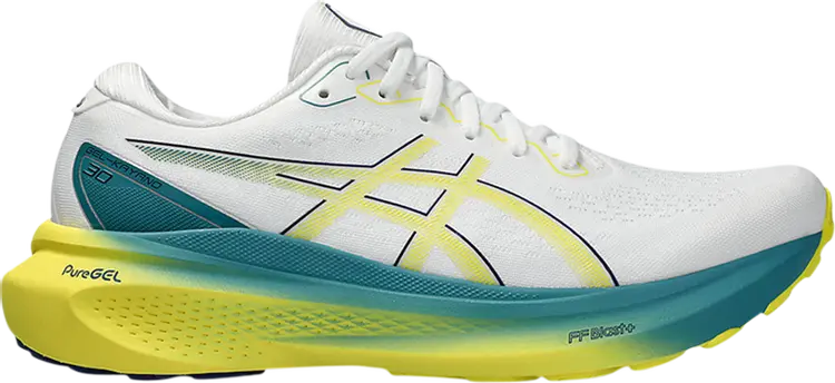 

Кроссовки Gel Kayano 30 'White Bright Yellow', белый