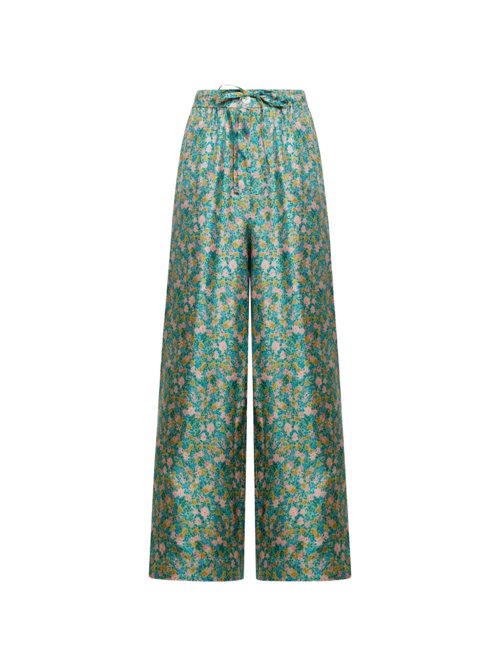 

Брюки палаццо Aloe с цветочным узором Pierre-Louis Mascia, зеленый