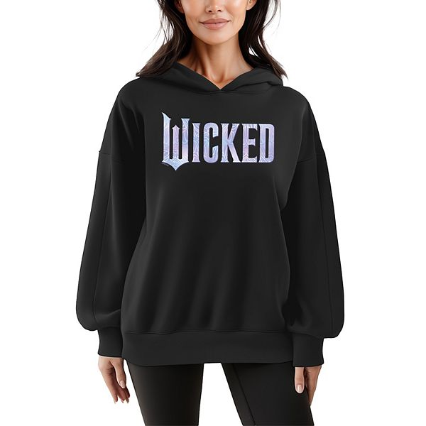 

Женский худи Wicked for Good с логотипом и бабочками Licensed Character, Black, Черный, Женский худи Wicked for Good с логотипом и бабочками Licensed Character, Black
