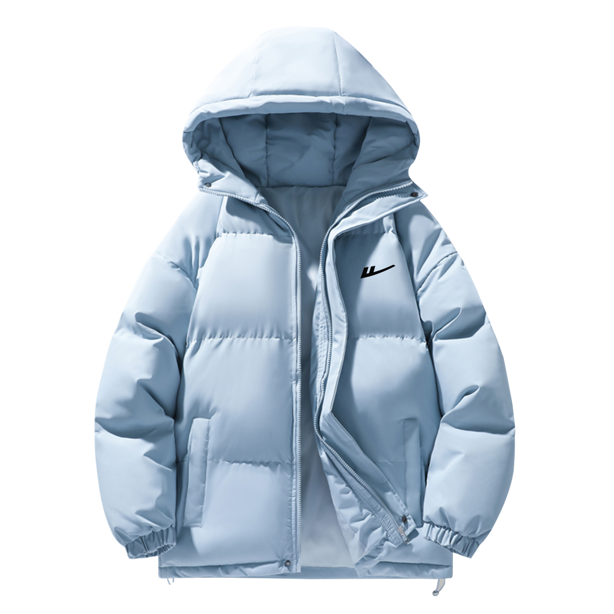 

Пуховик Unisex с капюшоном утепленный стеганый WARRIOR, sky синий