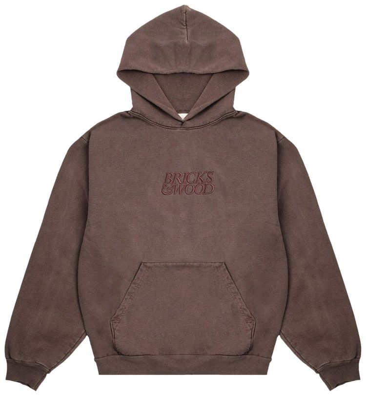 

Худи Bricks & Wood Core Logo Hoodie 'Clove', коричневый
