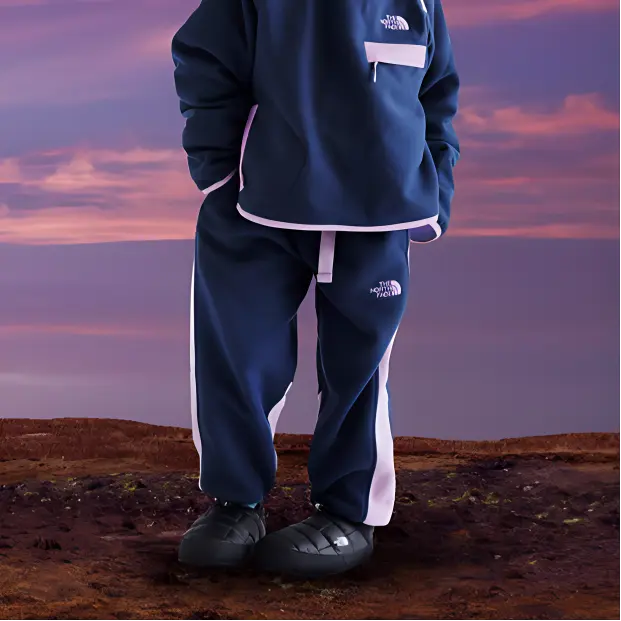 X CLOT Вязаные спортивные штаны SS23 Astral Cyan Детские THE NORTH FACE — фото 4