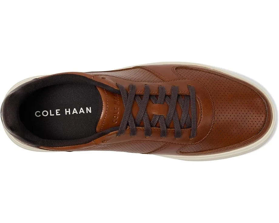 Кроссовки Cole Haan Grand Crosscourt Daily Court Sneakers, British Tan/Dark Chocolate/IvorySee Less — фото 2