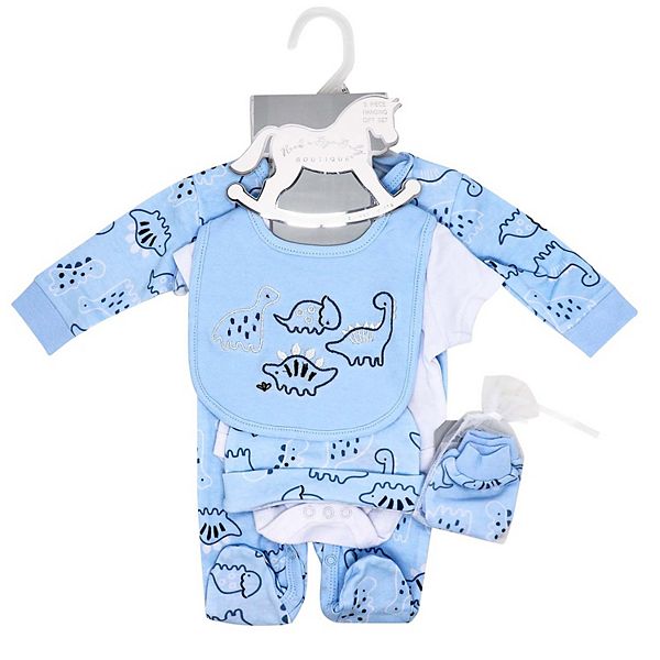 Детский набор для мальчика с динозаврами, 5 предметов Rock A Bye Baby Boutique — фото 3