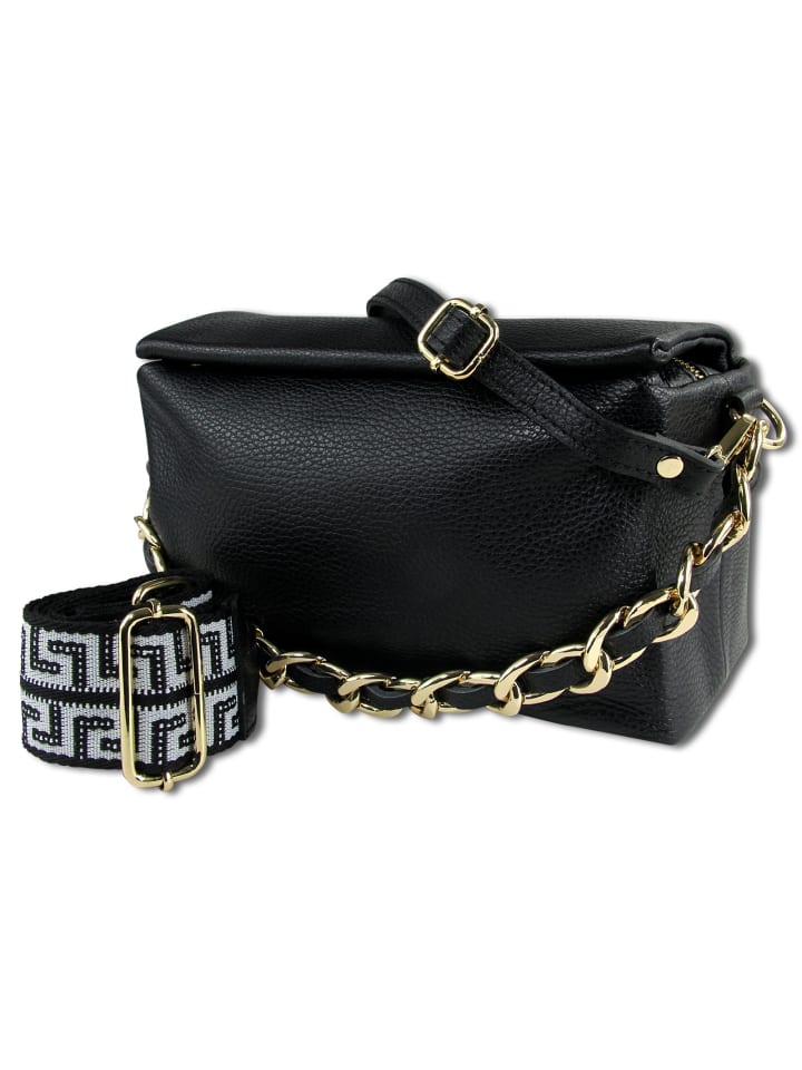 

Наплечная сумка Toscanto Umhängetasche, Citytasche Leder schwarz ca. 25cm