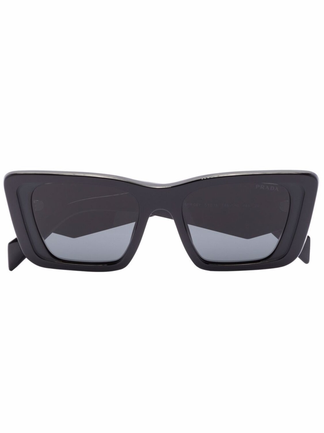 

Prada Eyewear солнцезащитные очки в прямоугольной оправе, черный