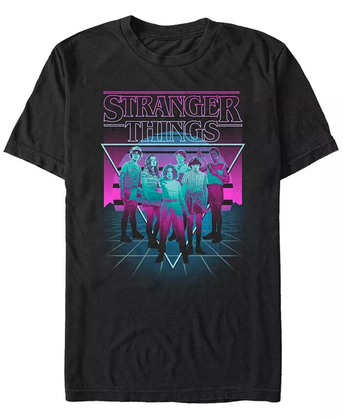 

Футболка мужская Stranger Things Group с коротким рукавом Fifth Sun, черный