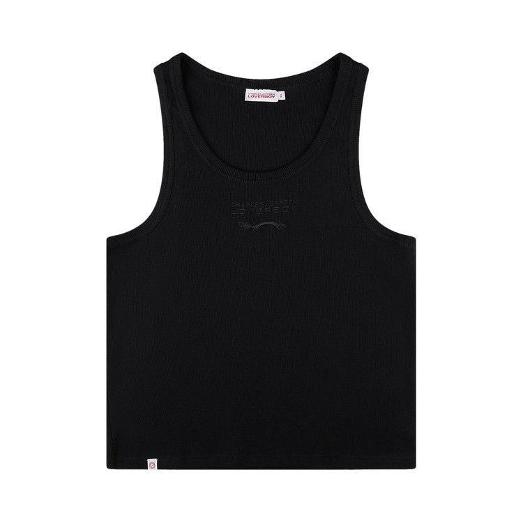 

Топ Charles Jeffrey Loverboy Knitted Logo Tank Top, Black