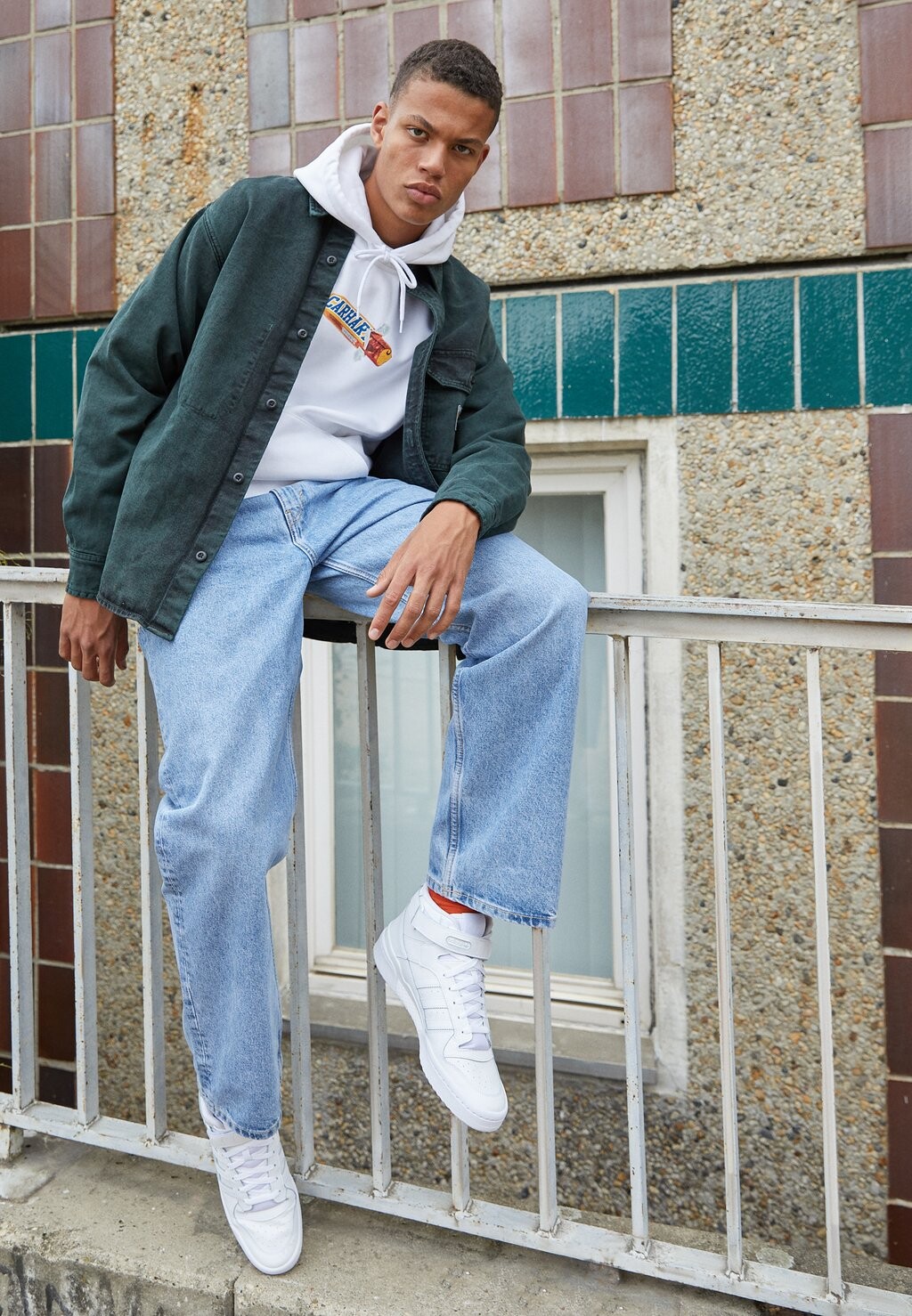 Высокие кроссовки Adidas Originals, белый