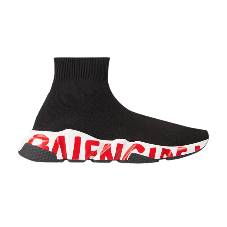 Кроссовки Balenciaga Wmns Speed Trainer, Midsole Graffiti - Black Red