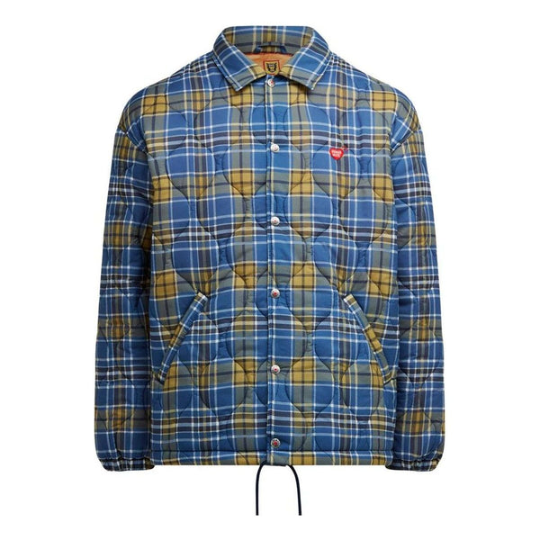 

Куртка quilted check coach jacket 'blue' Human Made, синий