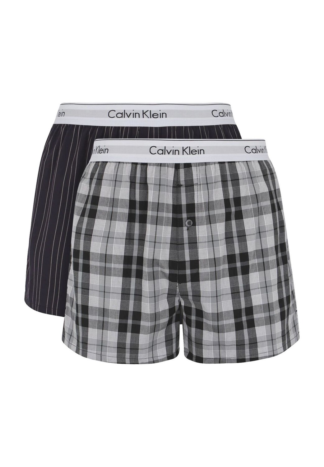 

Боксеры, 2 пары, мужские Calvin Klein, цвет Schwarz Grau