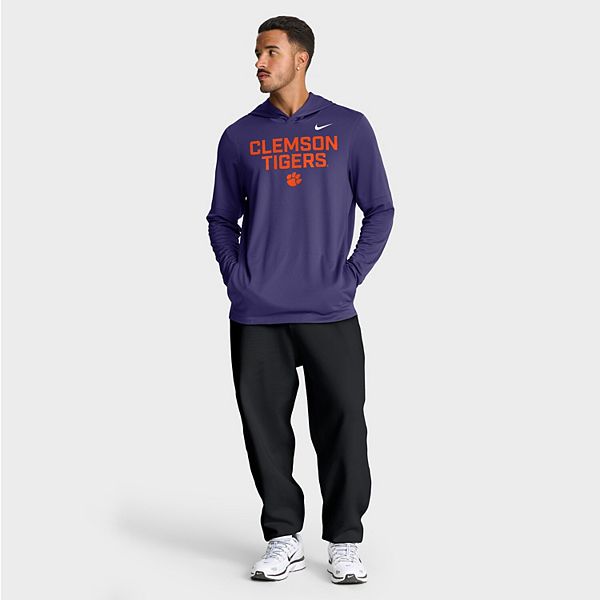 Мужская фиолетовая толстовка clemson tigers 2025 sideline dri-fit с длинным рукавом Nike — фото 4