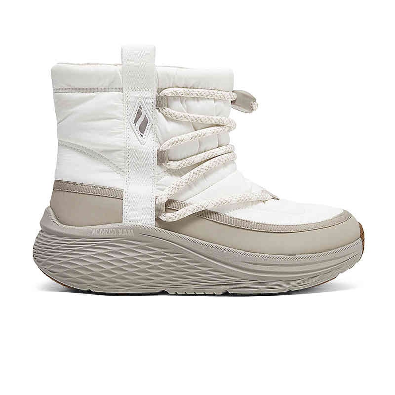 Зимние ботинки женские Skechers текстильные на платформе, белый/серый — фото 2