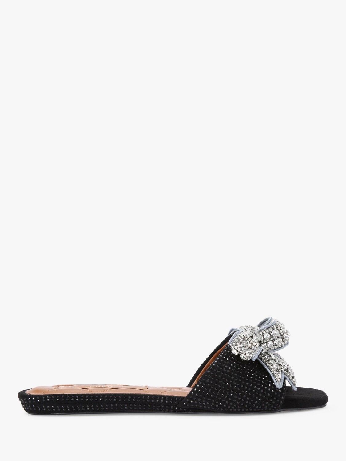 Шлепанцы с бантом Kurt Geiger London Kensington, черные