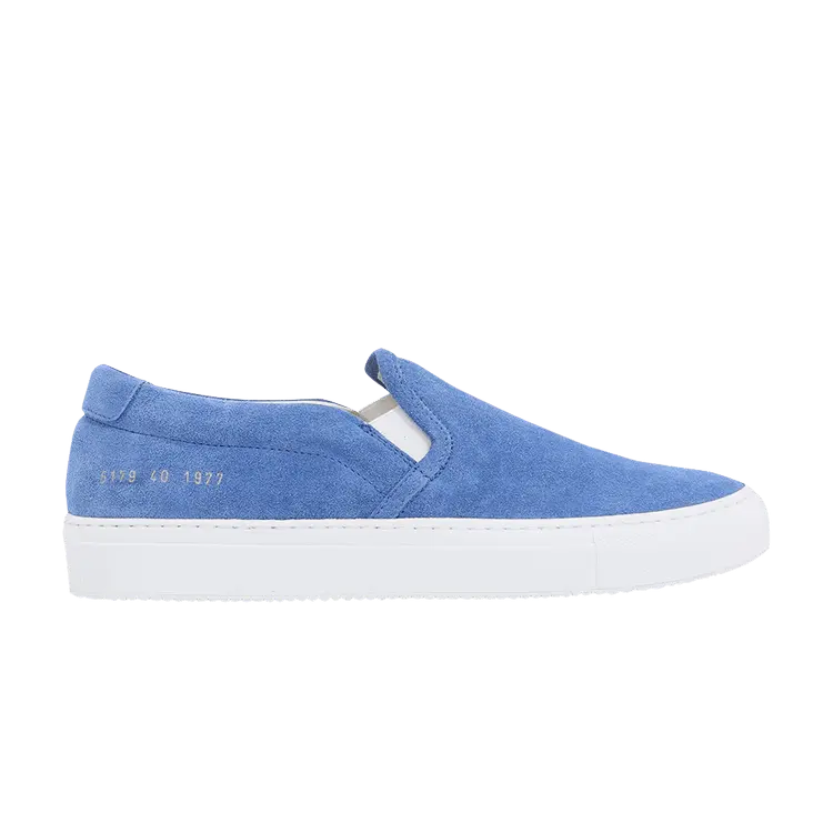 

Шлепанцы Common Projects Slip-On Blue Suede, синий