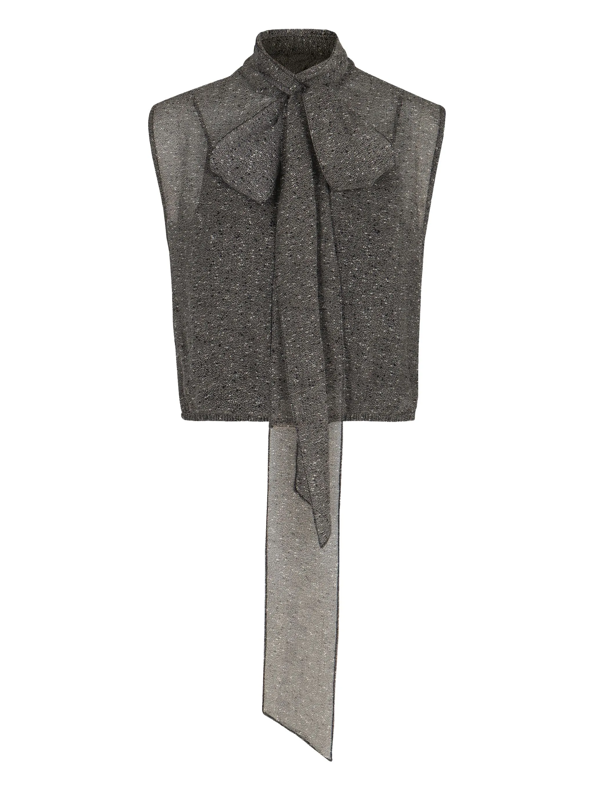 

Топ с бантом Gucci, серый