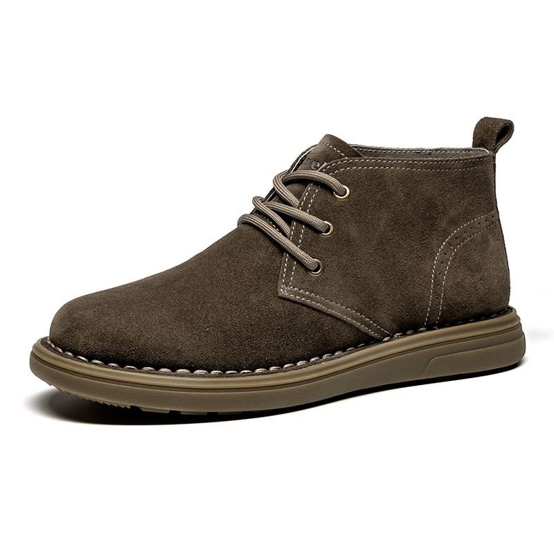 

Ботинки на щиколотку 3 см мужские LEAVELAND, коричневый (fleece-lined)