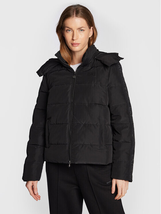 

Пуховик стандартного кроя Ea7 Emporio Armani, черный