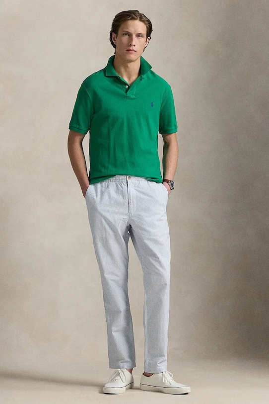 

Хлопковые брюки Polo Ralph Lauren, синий