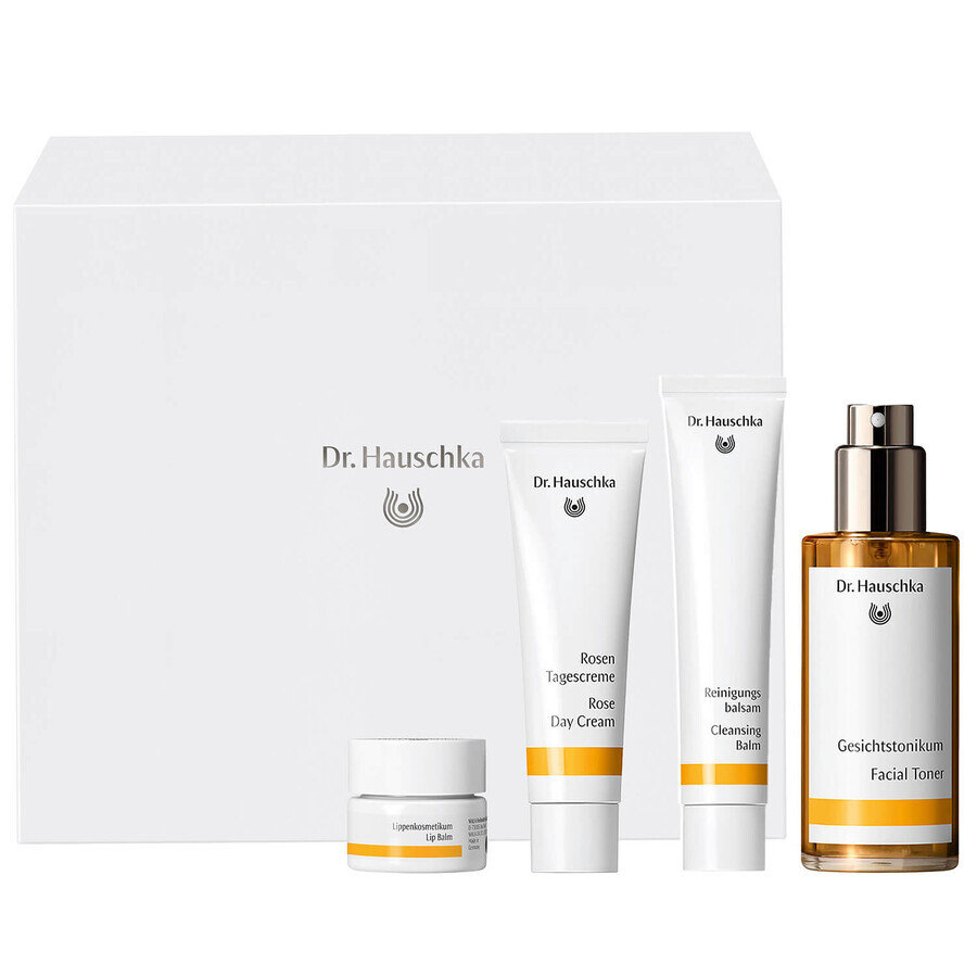 

Dr. Hauschka, набор Beautiful Face освежающий тоник 100 мл + дневной крем 30 мл + очищающий бальзам 75 мл + бальзам для губ 4,5 мл