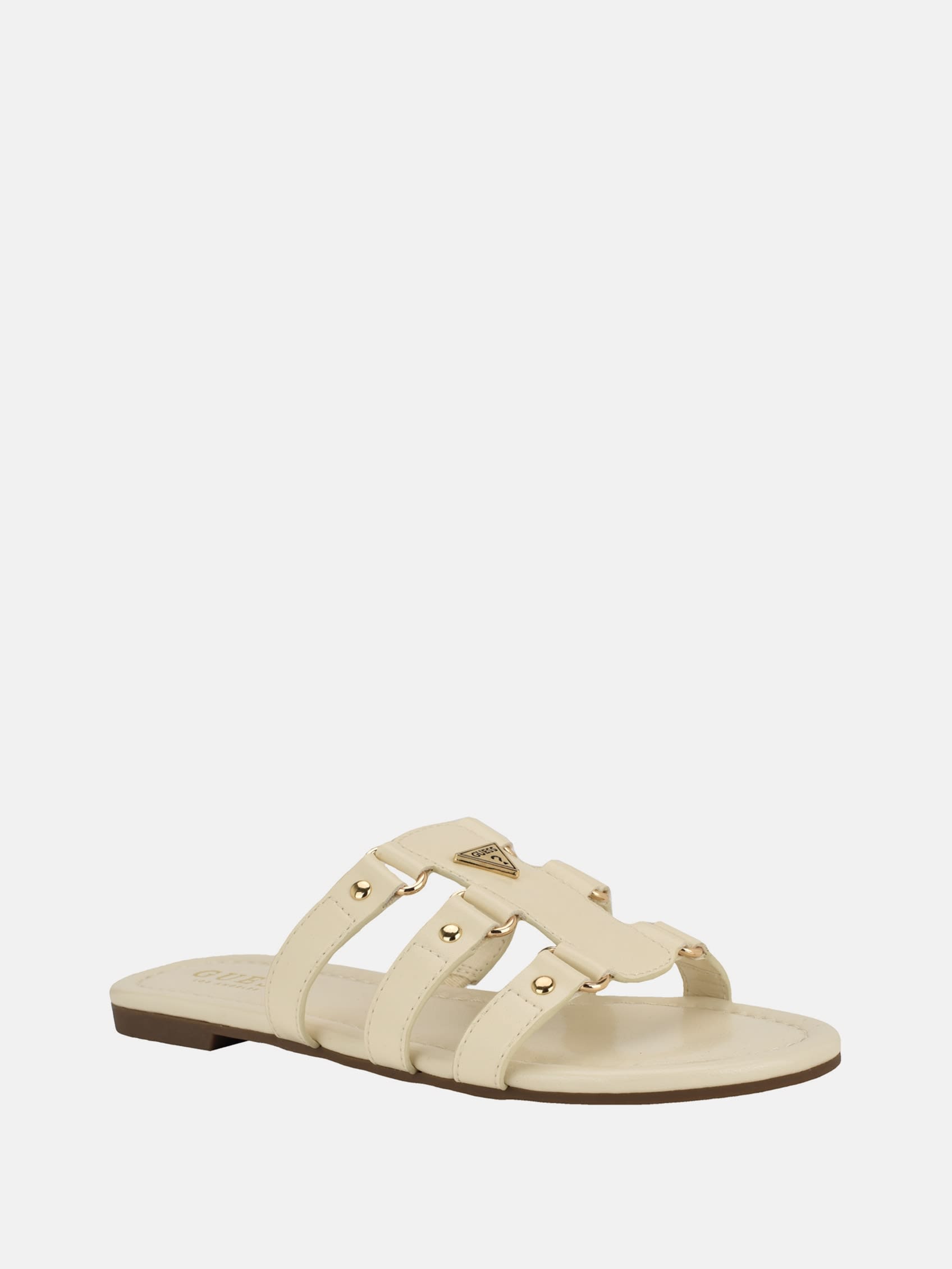 Сандалии Leania Gladiator Slide Guess Factory, слоновая кость