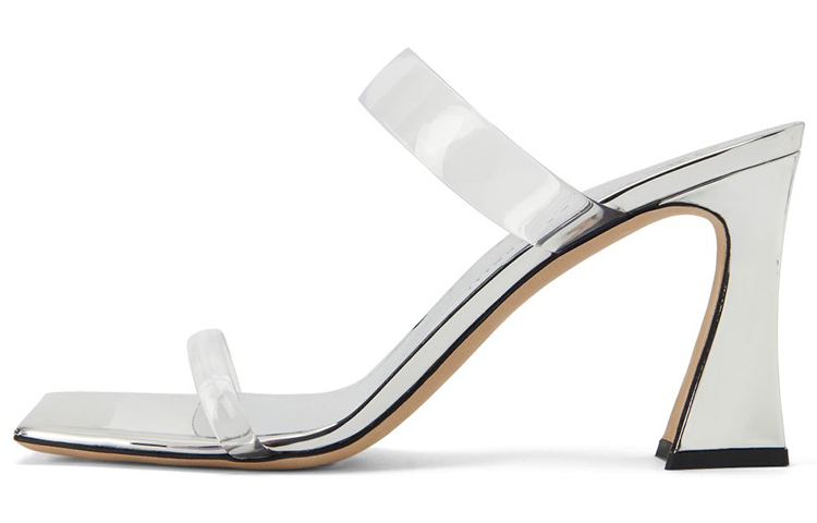 Женские сандалии Flamina PLexi 80 мм с металлизированной отделкой Giuseppe Zanotti
