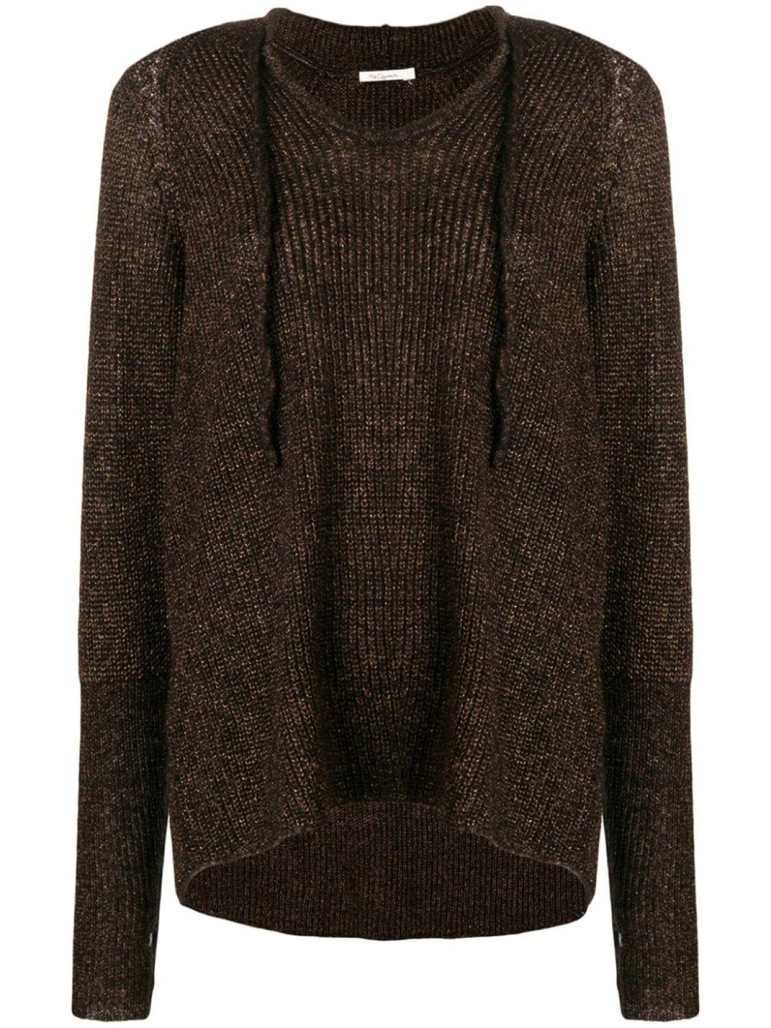 

Mes Demoiselles knitted hoodie, коричневый