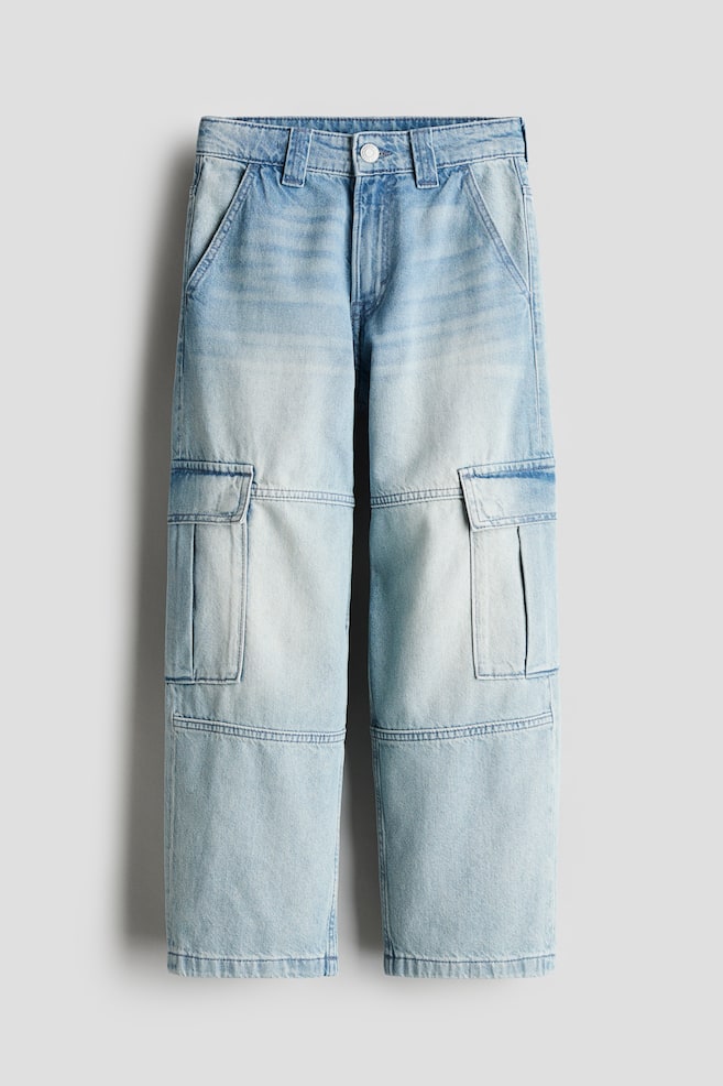 

Мешковатые джинсы карго H&M, голубой