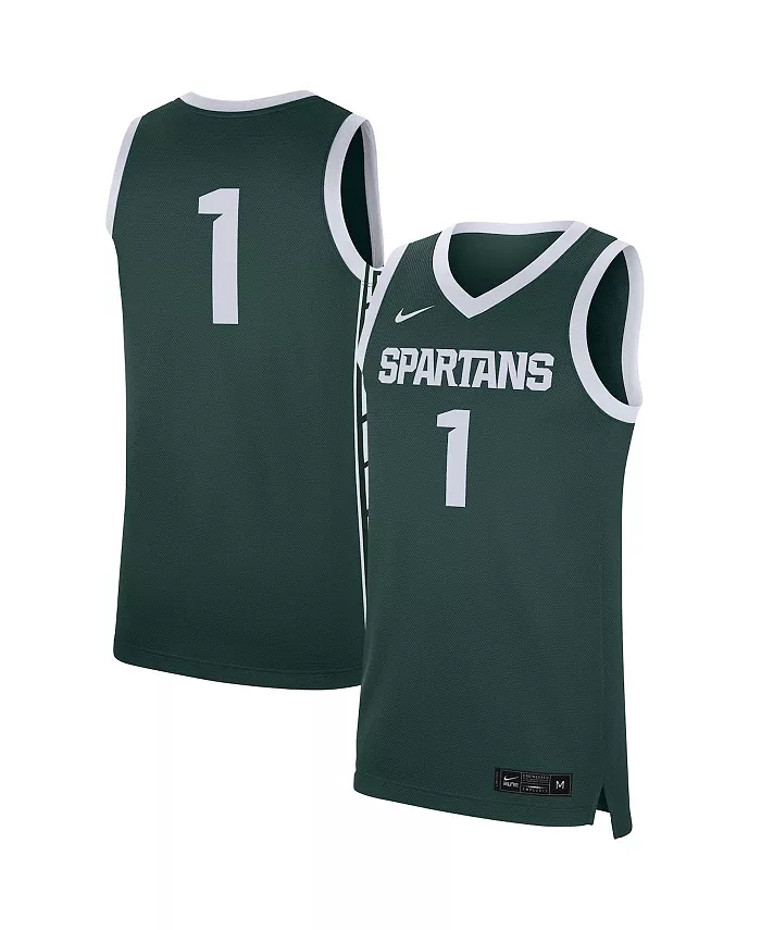 

Мужская реплика футболки #1Michigan State Spartans Nike, зеленый
