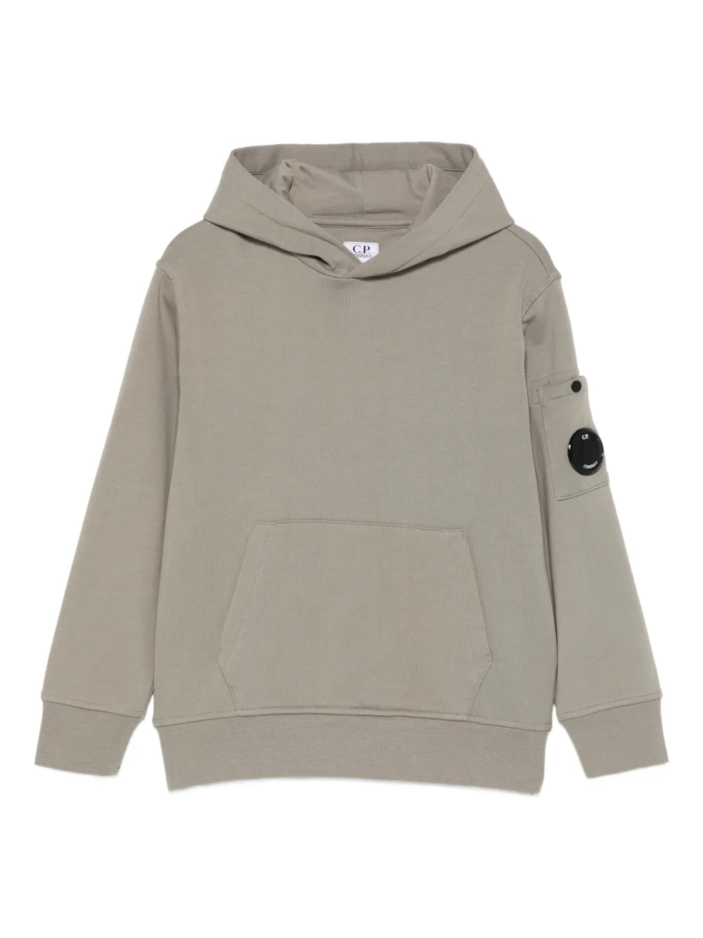 

Худи с деталями в виде линзы C.P. Company Kids, зеленый