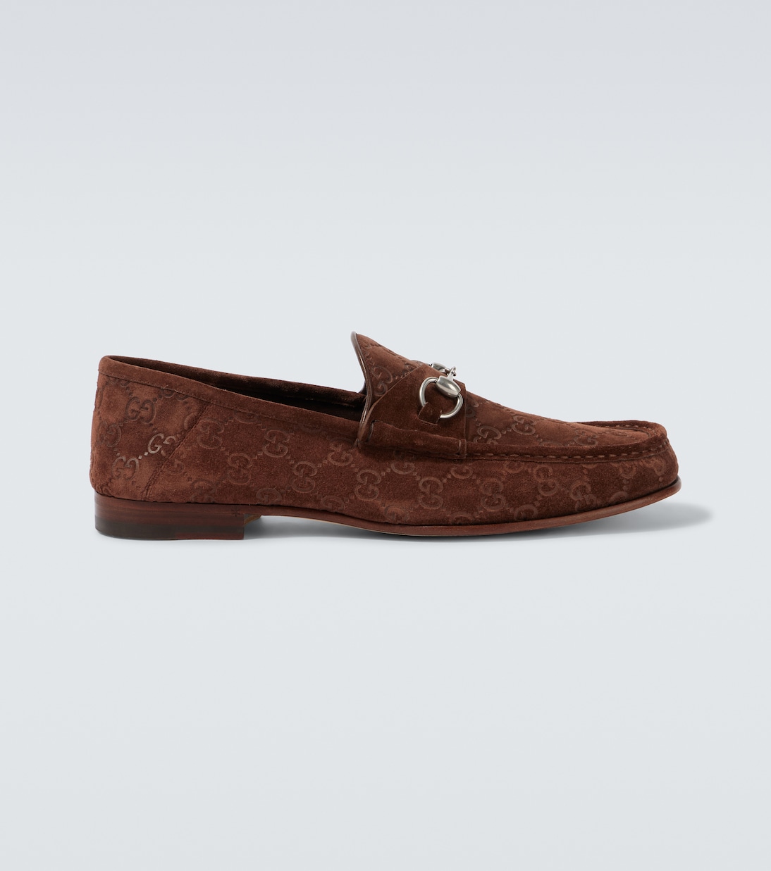 

Лоферы Horsebit 1953 из замши Gucci, Fancy Br/Fa.Br./Fa.B