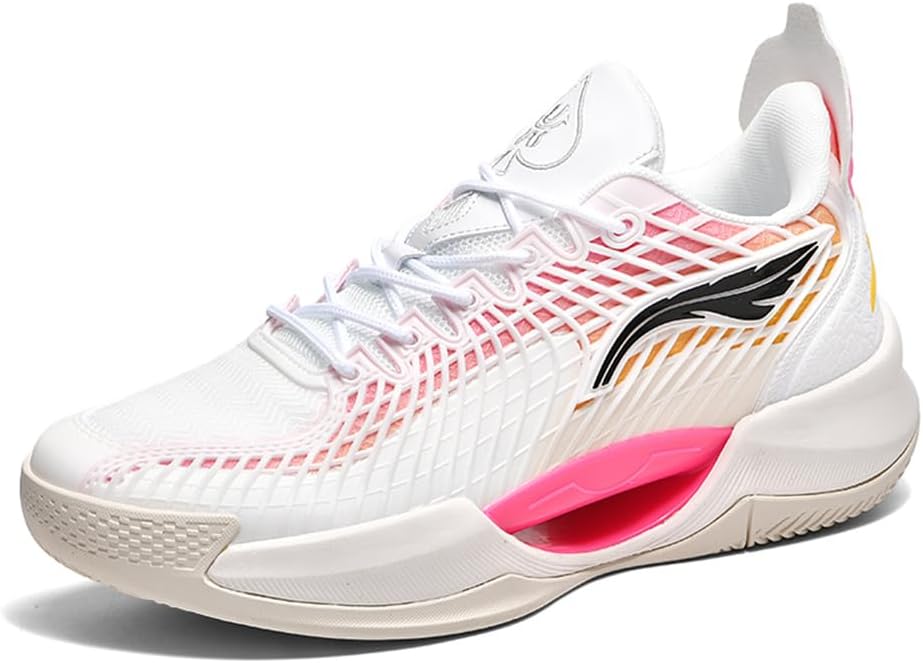 

Кроссовки Mashangfu Men для баскетбола, ходьбы, бега и повседневной носки, белый